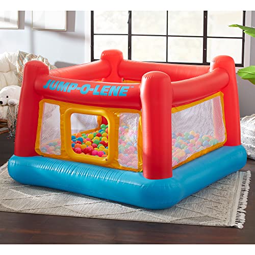 Inflatable Bounce Castle Trampoline with Crawl-Thru Door and Net I198629