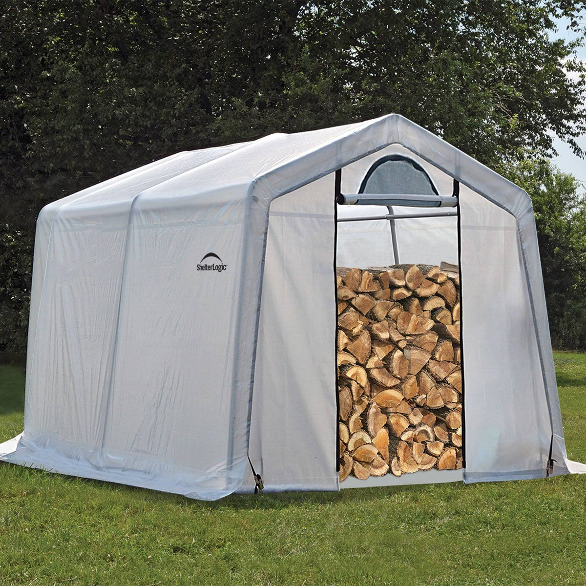10 ft. x 10 ft. x 8 ft. Firewood Seasoning Shed P650684
