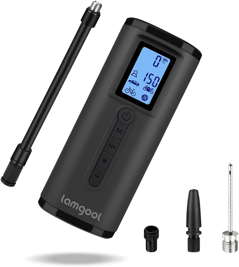 150 PSI Portable Tire Inflator Air Compressor with Digital Pressure Gauge LED Light J66160