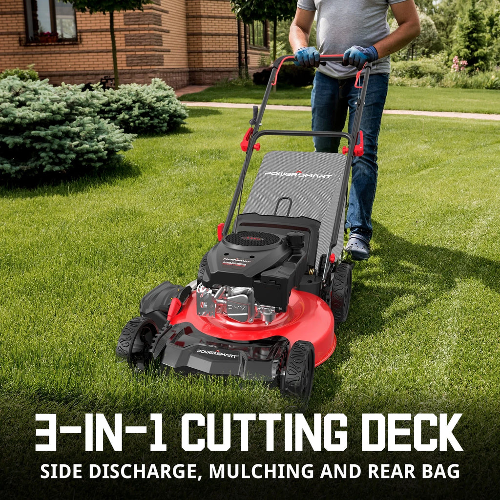 Gas Push Lawn Mower 21-inch 3-in-1 144cc Engine U228