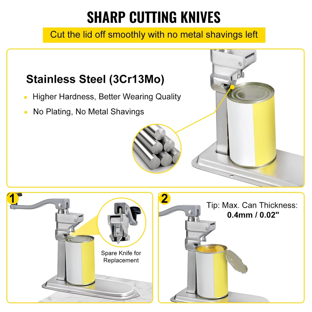 Manual Stainless Steel Can Opener K4662