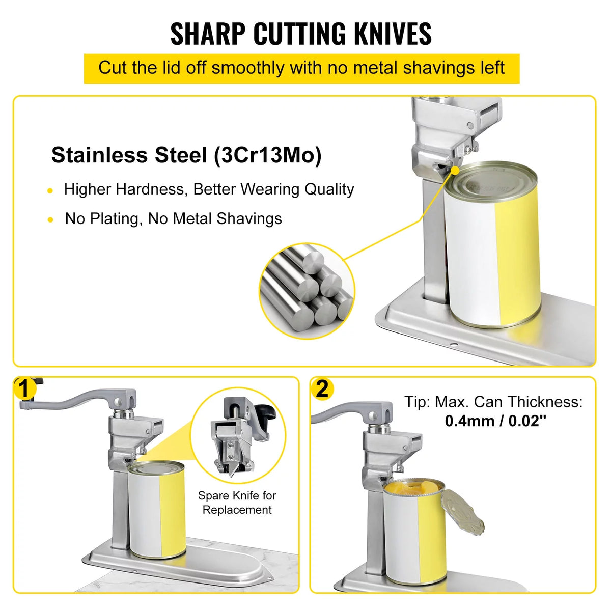 Manual Stainless Steel Can Opener K4662