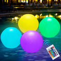 4 Packs Glow in the Dark Inflated Beach Balls J1872