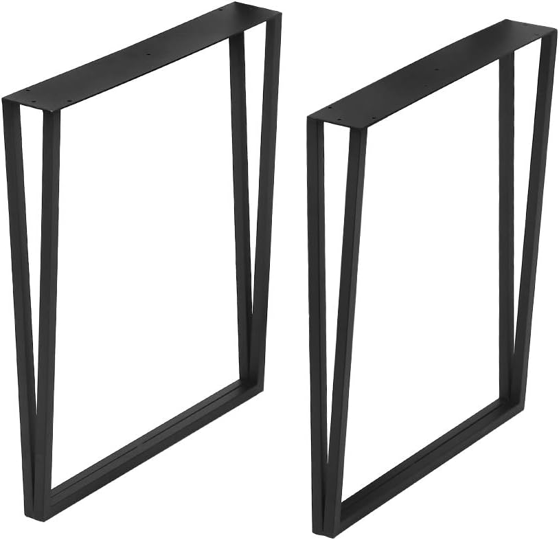 Industrial Black Cast Iron Metal Furniture Legs 2 Pcs P574