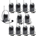 UHF Wireless Voice Audio Transmission System - 1 Transmitter & 10 Receivers R54496