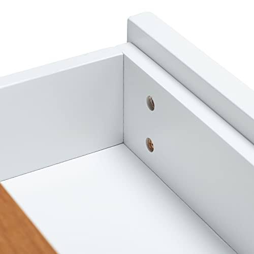 White 2 Drawer 3 Shelf Kitchen Cart M6529