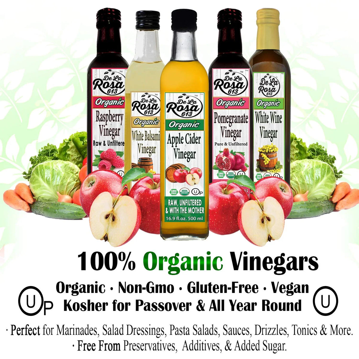 Organic Apple Cider Vinegar 16.9 oz S729