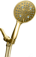 6 inch Hand Held Rainfall Shower Head with Stainless Steel Hose, Polished Chrome Finish, Pack of 2 B212