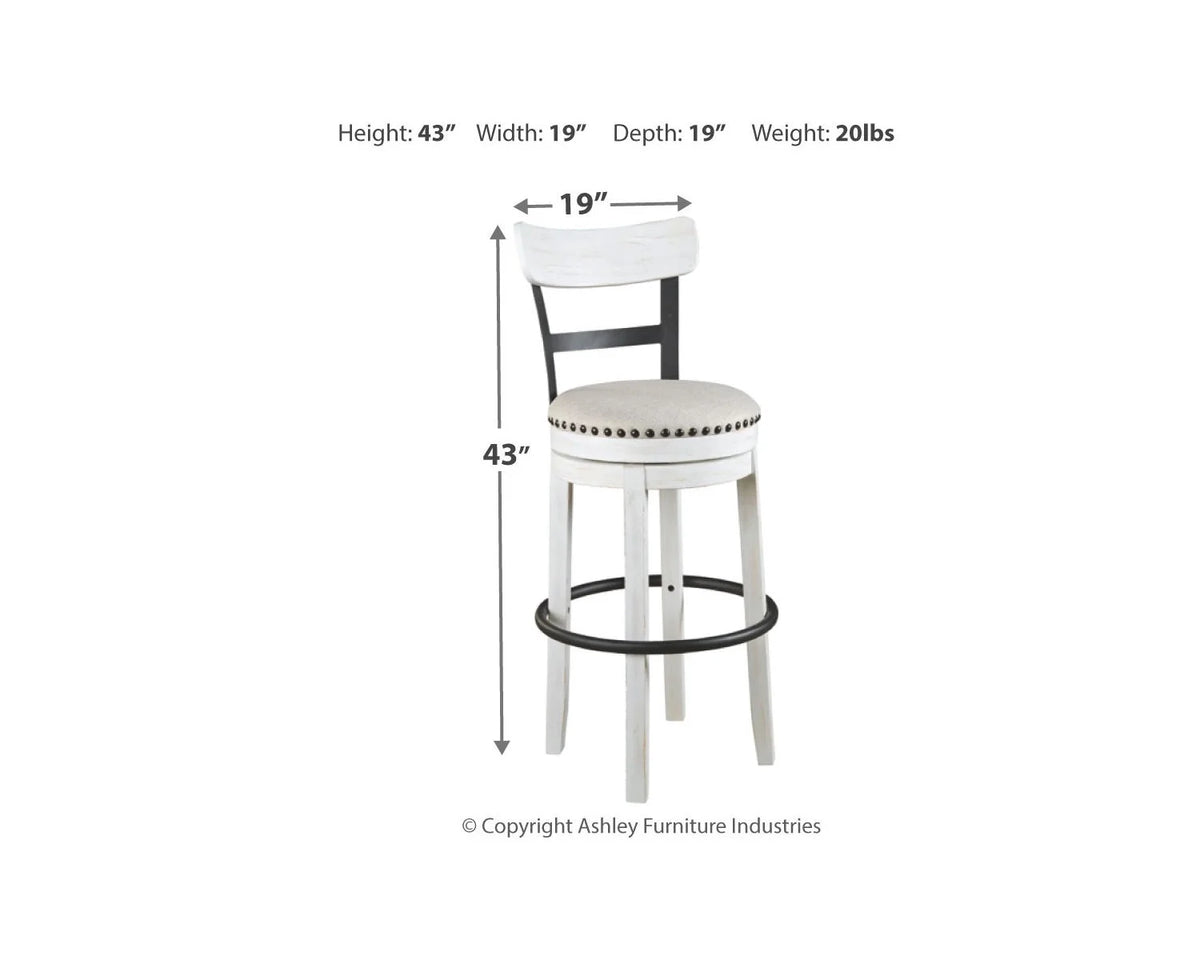 White Bar Height Bar Stool Z2703