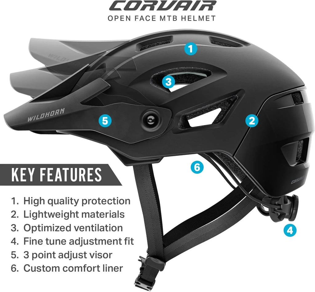 Black Mountain Bike Helmet T510