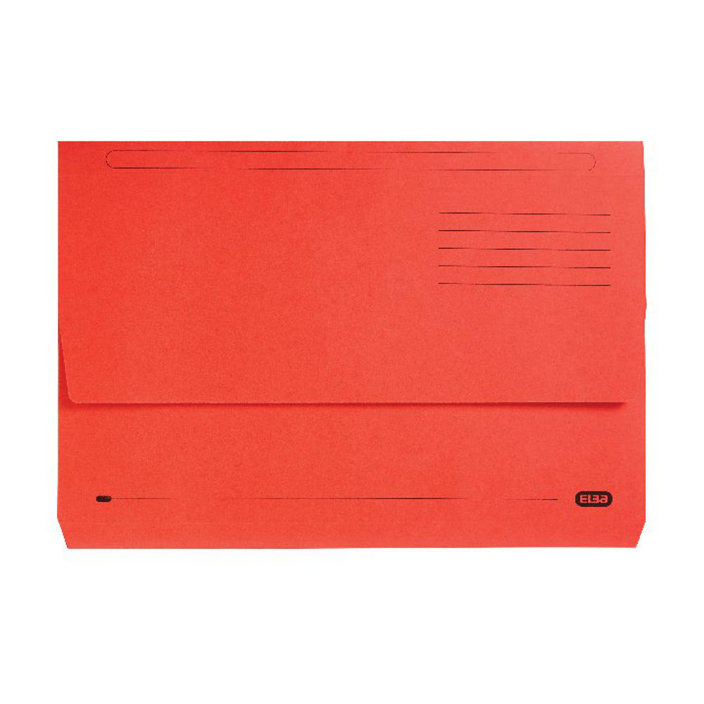 Red Foolscap Document Wallet Pack 25 Q3088