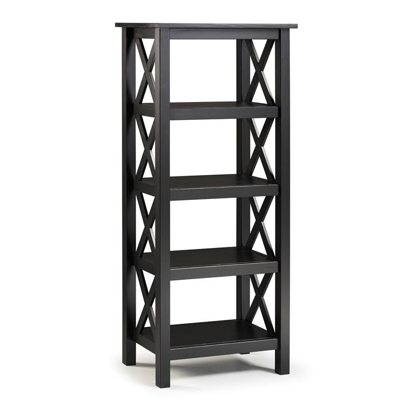 Black Wood Bookcase D215758