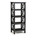 Black Wood Bookcase D215758