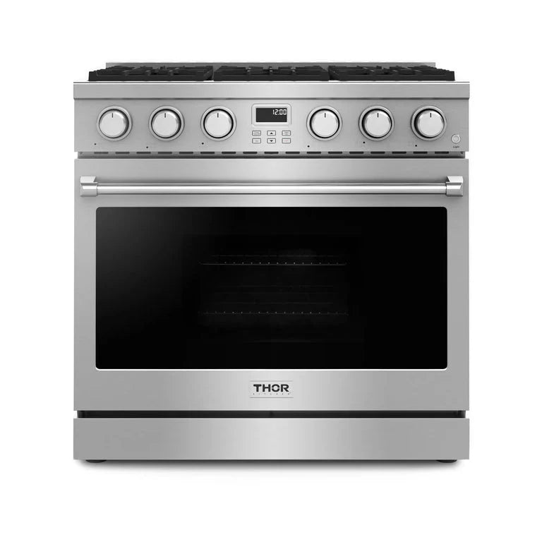 36 Gas Range, Range Hood, Refrigerator, Dishwasher, Microwave and Wine Cooler F473