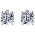 3 Carat Cushion Cut Moissanite Solitaire Stud Earrings K34982