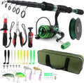 Carbon Fiber Telescopic Fishing Rod and Reel Combo Kit B546