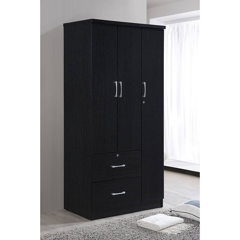 Black 3 Door Armoire W215762
