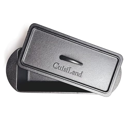 Rectangular Cast Iron Bread Loaf Pan with Lid Z547