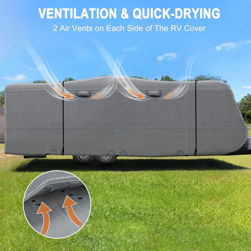 Heavy Duty 5 Layers Anti-UV Travel Trailer Cover 24'1 - 26' F4856