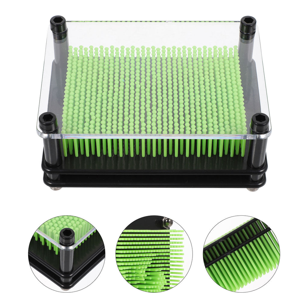 3D Pin Art Toy Plastic Square Handprint I3820
