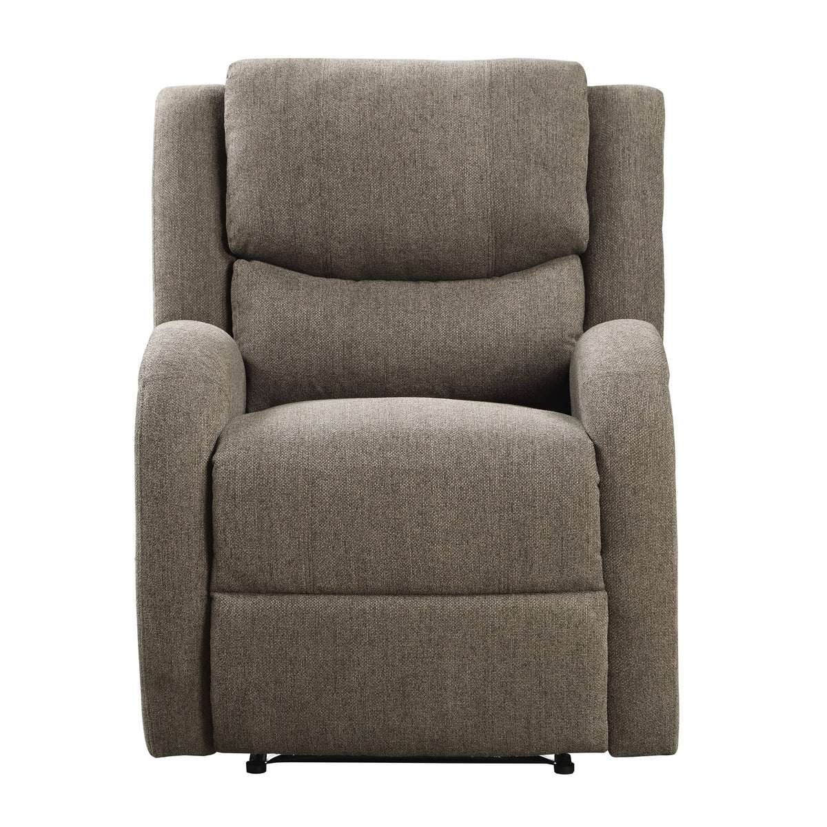 Brown Chenille Fabric Power Reclining Chair Q3915