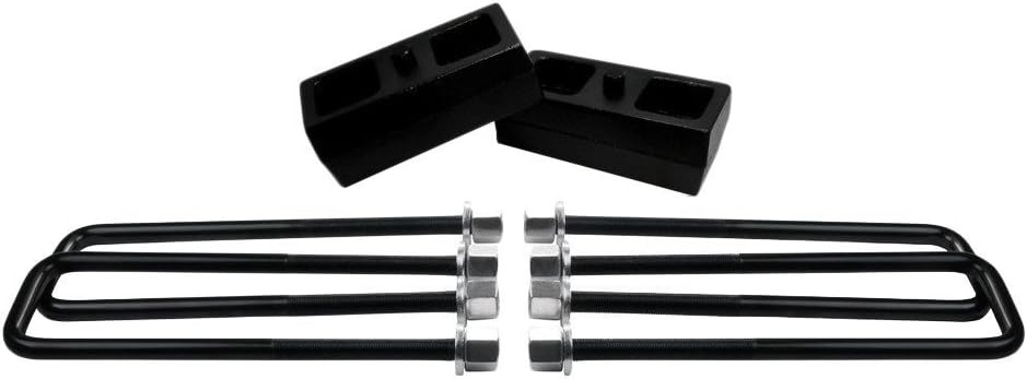 1.5 Rear Suspension Lift Cast Iron Blocks with 12.5 Square Leaf Spring Axle U Bolts K454228