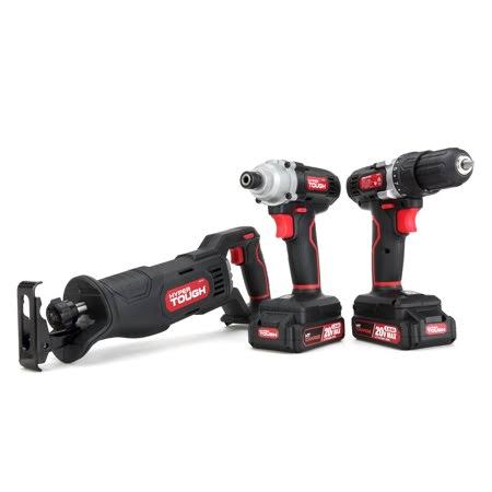 20V Max Cordless Drill Impact Driver Reciprocating Saw Combo Kit 3-Tool Set S86393