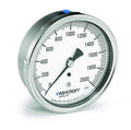 Pressure Gauge 1/4 Thread Center Back Connection Mount K3809