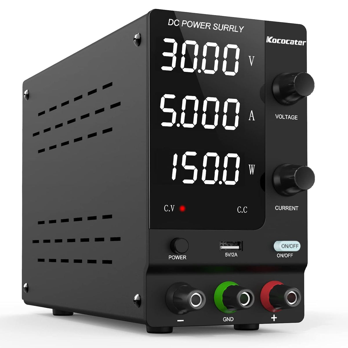 Adjustable Variable DC Power Supply 30V 5A Pack of 2 Q735125