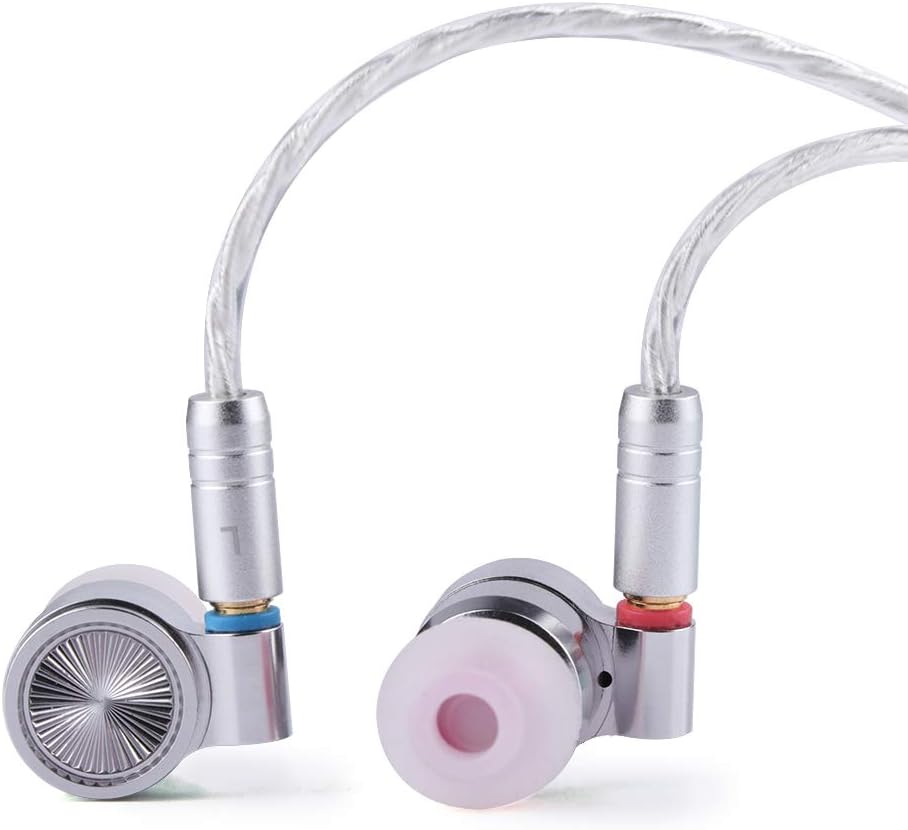 TIN HiFi T4 10mm Carbon Nanotube Dynamic Driver in-Ear Monitor Earphones with Silver-Plated MMCX Cable U373