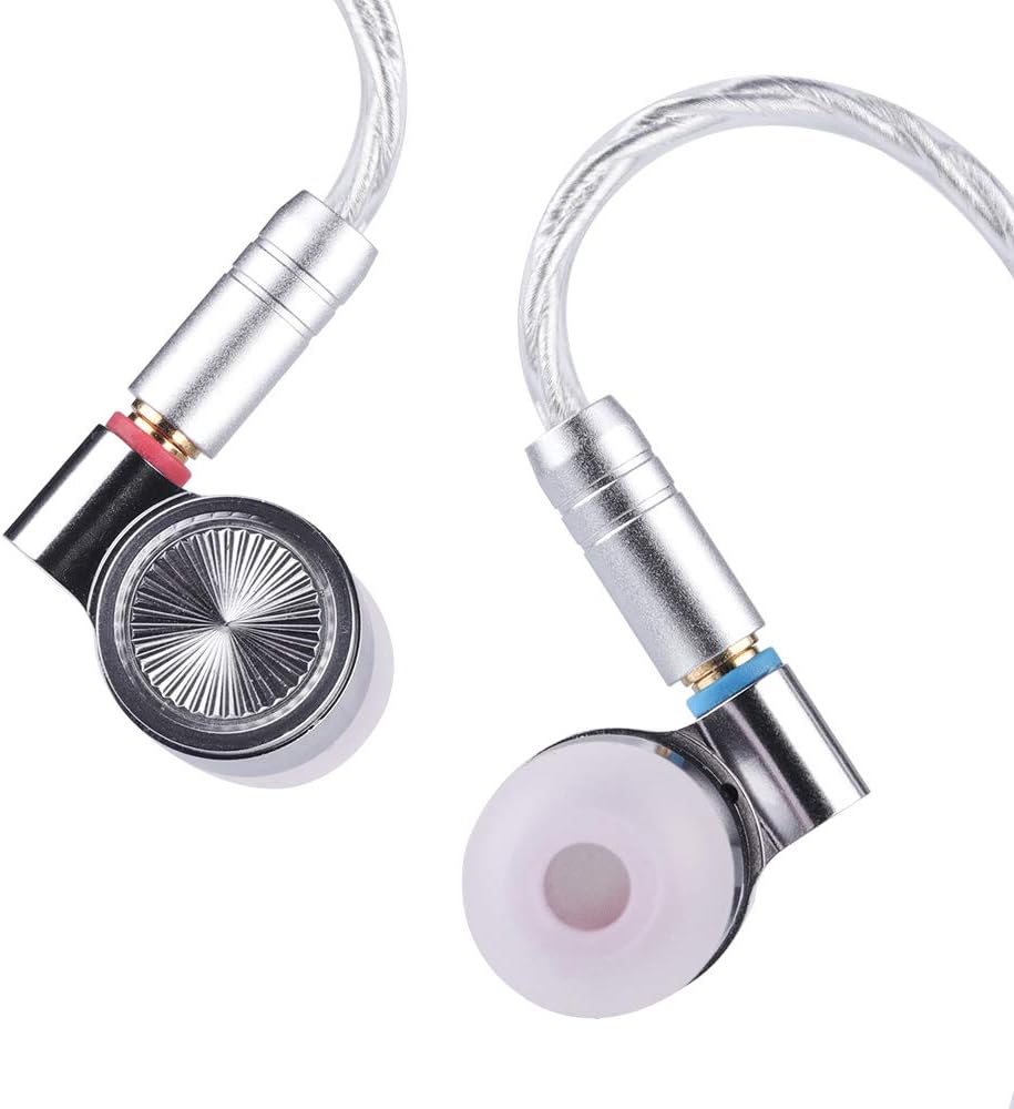 TIN HiFi T4 10mm Carbon Nanotube Dynamic Driver in-Ear Monitor Earphones with Silver-Plated MMCX Cable U373