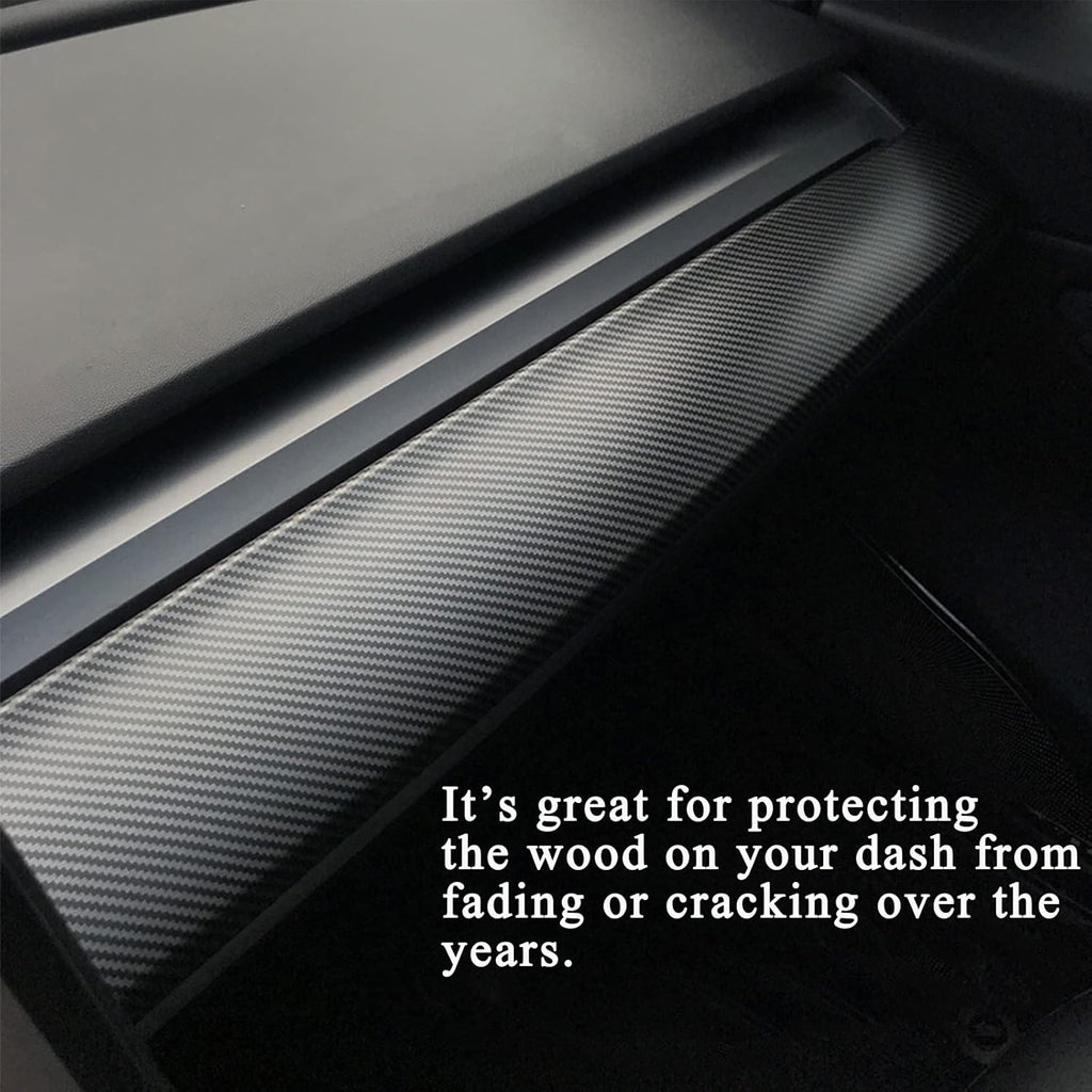 ABS Matte Carbon Fiber Pattern Dash Cover Wrap Pack of 2 M953738