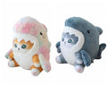 Grey Blue Dazzling Gold Plush Toy Stuffed Animal Doll Pillow G3998