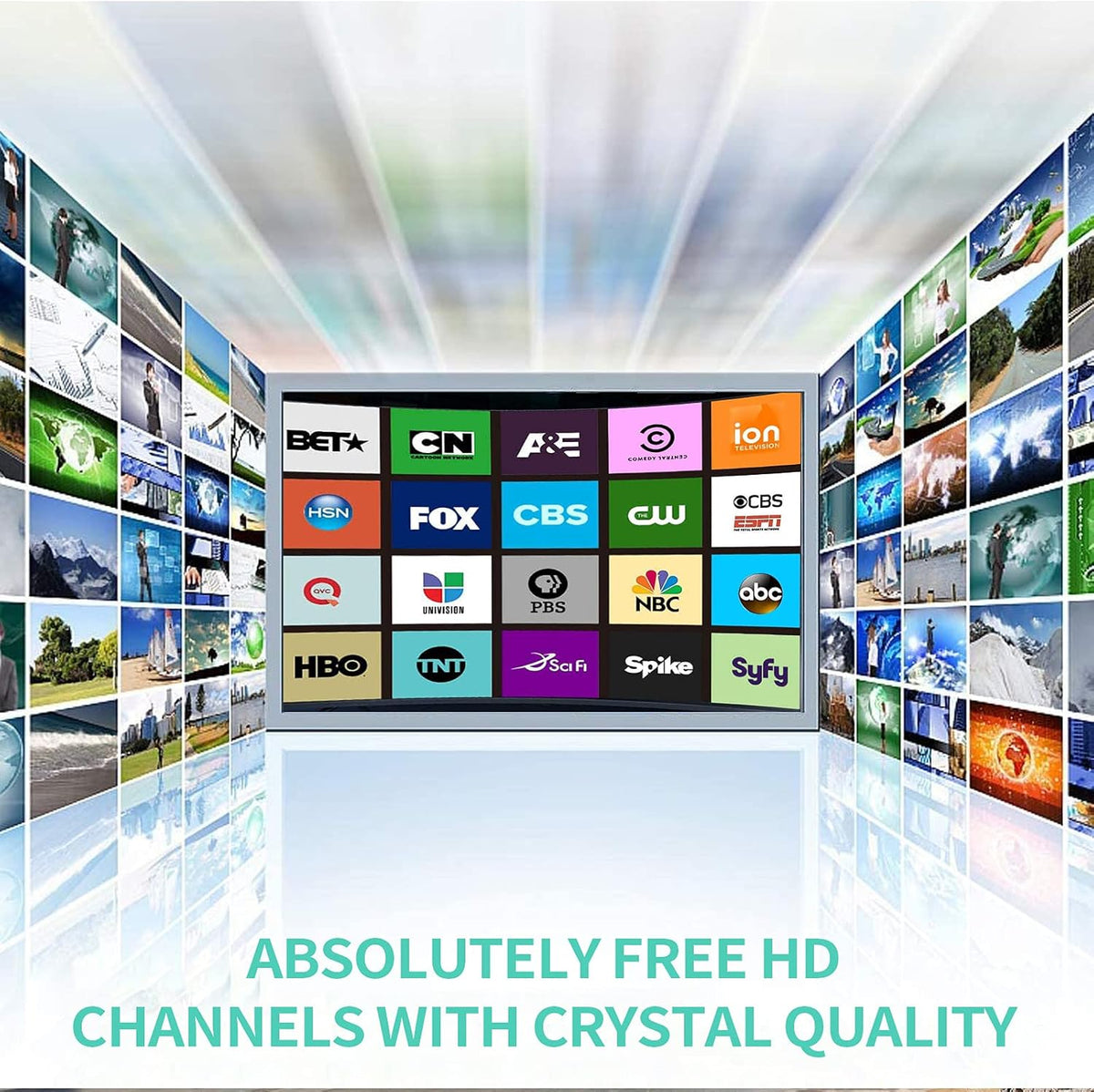 HD Digital TV Antenna 400 Miles Range Indoor Outdoor 4K 1080P P630228