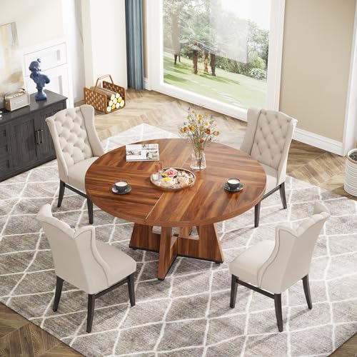 47 Inch Round Wood Dining Table B780