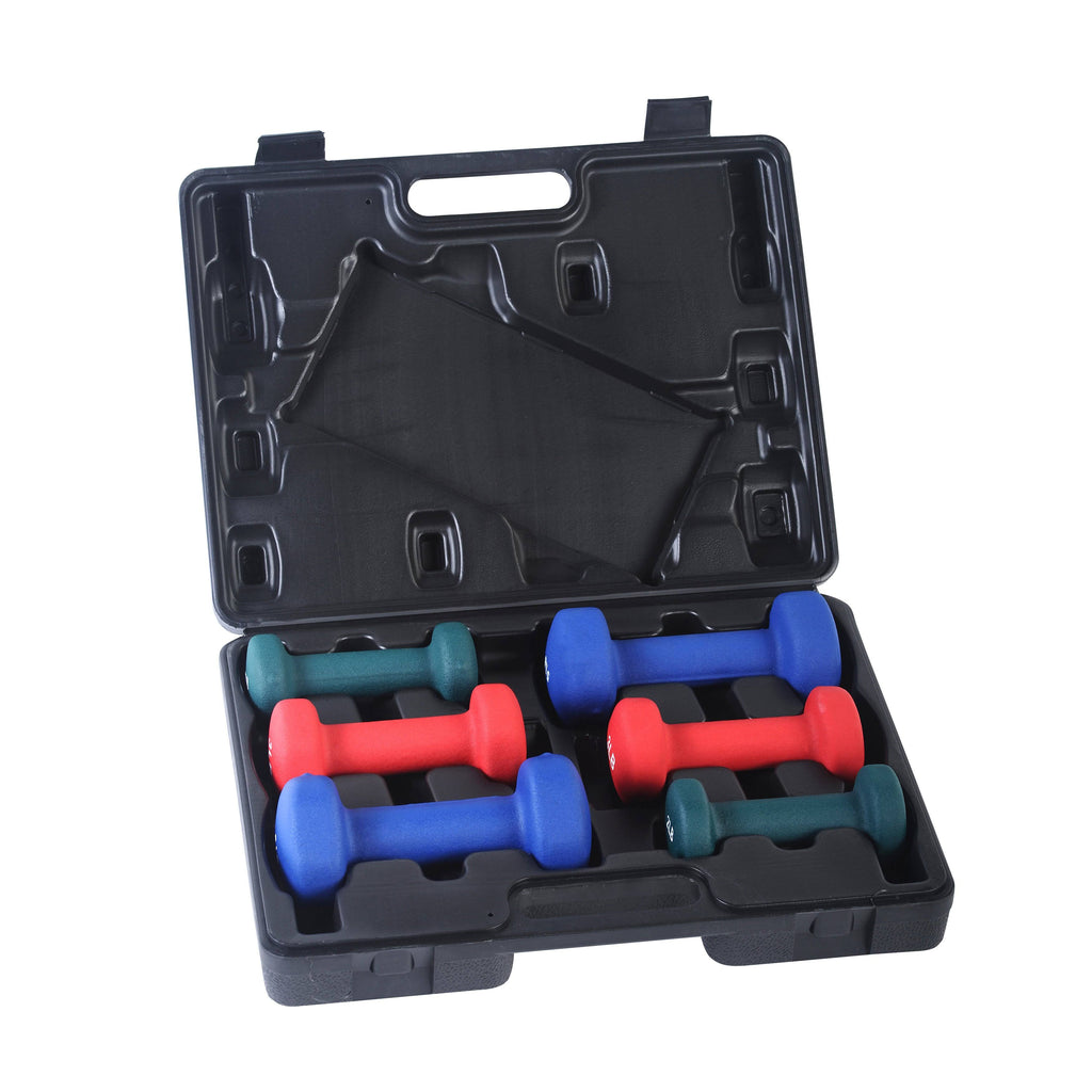 Neoprene Dumbbell Set with Case U8337