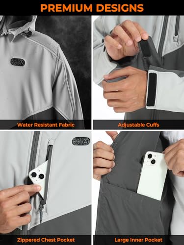 Men's Dual Control Heated Jacket with 5 Heat Zones N99329