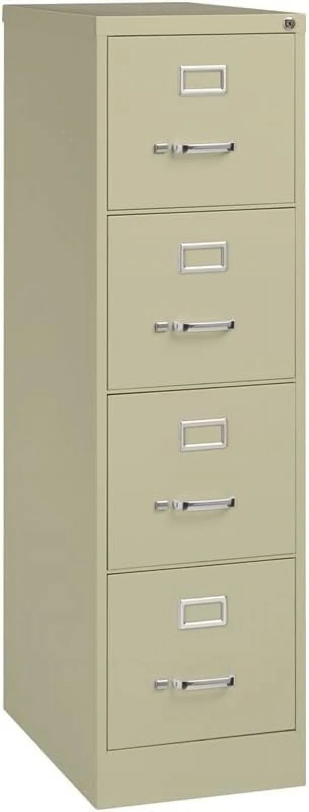 25" 4-Drawer Metal Vertical File Cabinet In Beige Q834