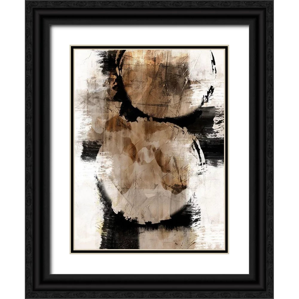 Black Ornate Wood Framed Art Print H170606