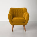 Mustard Polyester Blend Armchair R259