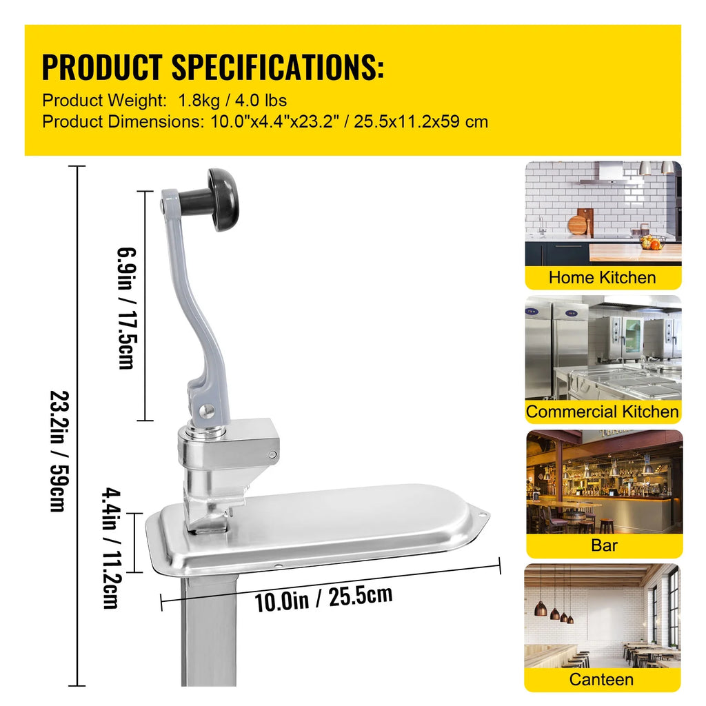 Manual Stainless Steel Can Opener K4662