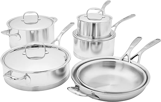10pc Stainless Steel Cookware Set J758096