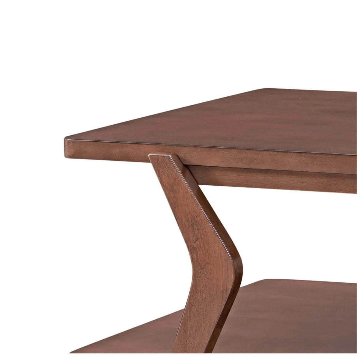 Brown Walnut Wood Cocktail Table Q613