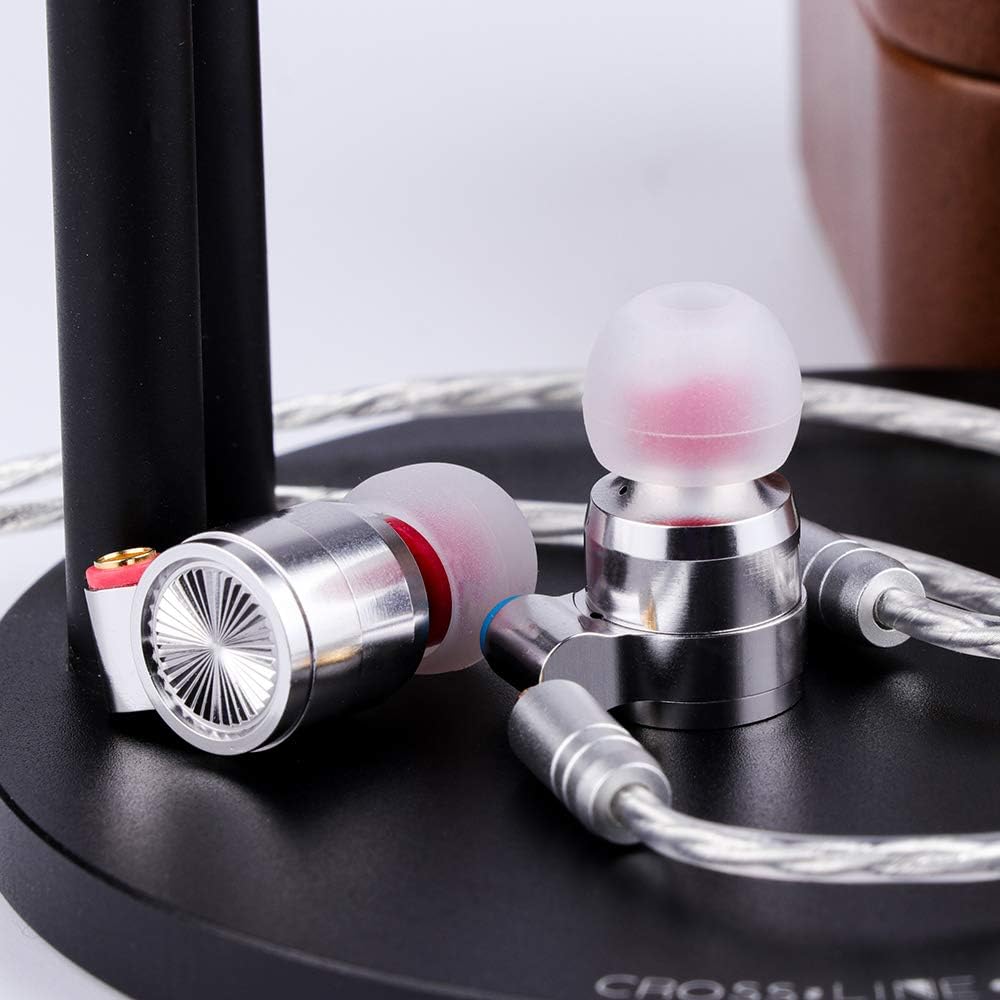 TIN HiFi T4 10mm Carbon Nanotube Dynamic Driver in-Ear Monitor Earphones with Silver-Plated MMCX Cable U373