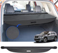 Black with Carbon Fiber Retractable Rear Trunk Cargo Cover O98797