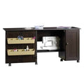 Sewing Craft Cart in Cinnamon Cherry Finish Q5880