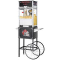 Black 12 oz Popcorn Machine with Cart O23449