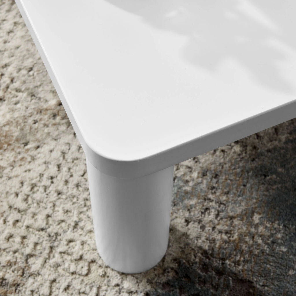 Cream White Square Coffee Table B3285