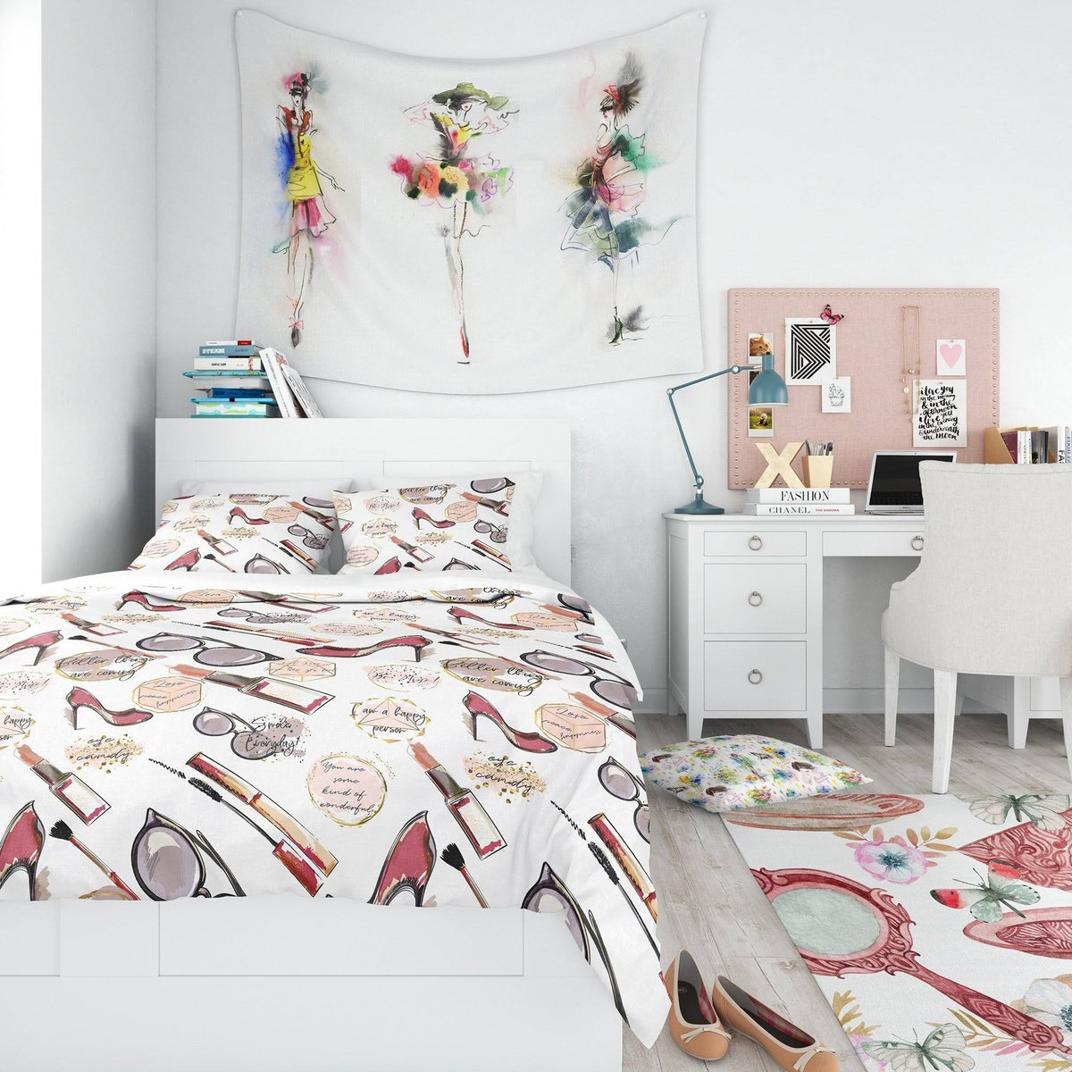Twin Duvet Cover and Sham Set V570