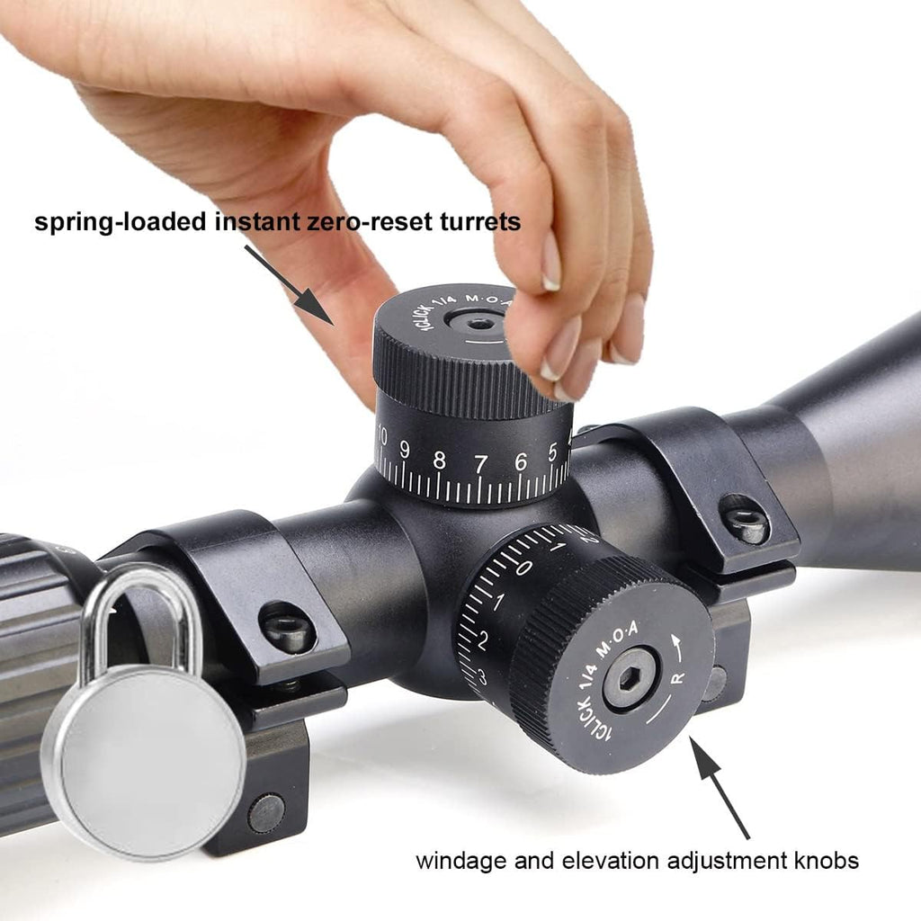 3-9x40 AO Rifle Scope with Mil Dot Reticle U902841
